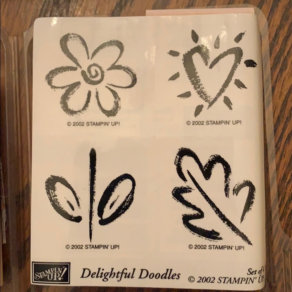 Delightful Doodles rubber stamp set